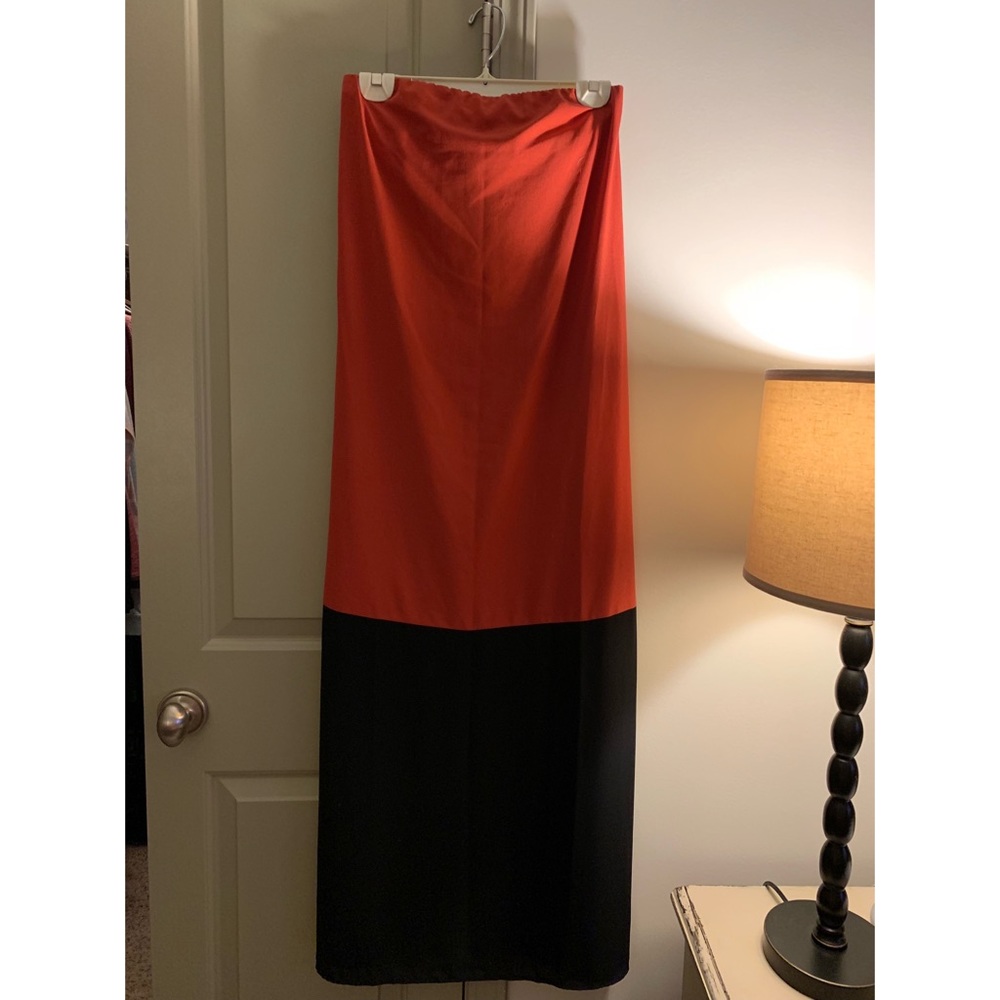 Color block maxi dress